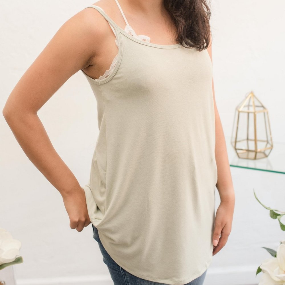 Adore Me - Light Sage Tank Top